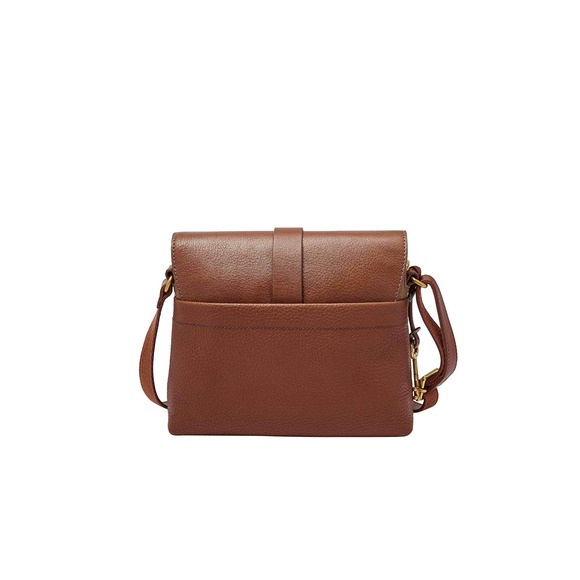 New FOSSIL Kinley Leather Small Crossbody Shoulder Purse Solid Brown MSRP$150.00 - Picture 4 of 7